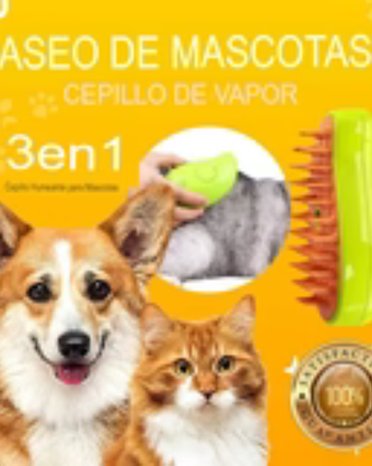Cepillo a Vapor Para Mascotas